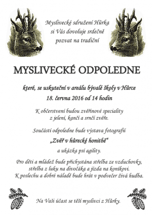 pozvanka_myslivecke_odpoledne_ms_hurka_6-2016_plakat